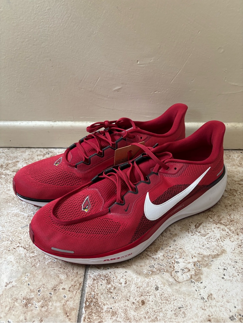 Arizona Cardinals Running Shoes Mens Size 14 Nike Zoom Pegasus 41 FZ5077-600 NFL